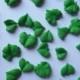 Green royal icing leaves in assorted styles -- Cake decorations edible (48 pieces)