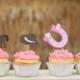 Cowgirl Cupcake toppers Set of 12 - Giddy Up Pony Western Food Party Picks - Cowgirl Boots - Cowgirl Birthday or Baby Shower Decorations