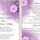 DIY Wedding Invitation Template Set Editable Word File Download Printable Floral Invitation Rose Wedding Invitation Eggplant Invitation