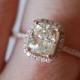 Engagement rings diamond ring. Rose gold ring with cushion diamond. Engagement ring by Eidelprecious