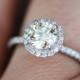 Yellow diamond engagement rings white gold 0.71ct VVS2 natural light Jasmine yellow diamond ring. Engagement rings by Eidelprecious.
