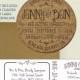 Custom Save the Date Invitation cork coasters With Envelopes & Printed Address Labels