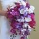 Cascading Purple Orchid & Calla Lily Bouquet for your Beach Wedding, Example Only!! DO NOT PURCHASE