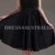 Buy Australia A-line Empire Strapless Black Chiffon Knee Length Bridesmaid Dresses 8132205 at AU$108.83 - Dress4Australia.com.au