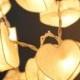 20 Battery Powered LED Romantic White Heart Paper Lantern String Lights for Party Wedding and Decorations