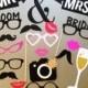 Wedding Photobooth Props Holiday Photo Booth Props Set of 20