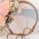 Bridal flower crown - flower girl headband - flower crown - headwreath 