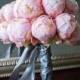 Blush Pink Peony Bud Wedding Bouquet - Peony Wedding Bouquet