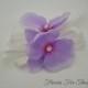 Purple Orchid Corsage, Silk Wedding Flower, Swarovski Crystals, Prom, Homecoming, Anniversary, Mother of Bride or Groom