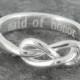 Infinity ring, maid of honor gift, maid of honor, best friend, promise,personalized, friendship, sisters, mother daughter, Bridesmaid Gift