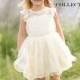 The Olivia by Annie Shaye Collection - Ivory Flower Girl Dress, Girls Lace Dress, Chiffon, Lace, Tulle Flower Girl Dress, Lace Toddler Dress