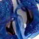 Wedding Shoes - Royal Blue Embroidered Lace Bridal Shoes