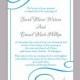 DIY Wedding Invitation Template Editable Word File Instant Download Printable Invitation Turquoise Wedding Invitation Blue Invitations