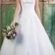 Stunning Illusion Neckline & Back A-line Lace Over Wedding Dress - Modbridal.com
