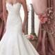 Alluring Satin Sweetheart Neckline Natural Waistline Mermaid Wedding Dress