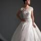 Beautiful Elegant Exquisite A-line Satin Wedding Dress In Great Handwork