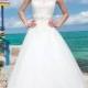 Beading And Flowers Corded Lace V-Neck And Cap Sleeves Ball Gown