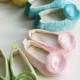 Easter Pastel Baby Shoe, Pink Lace  Ballet Slipper, Green Toddler Flowergirl Shoe, Ballet Flat, Dance, Baby Girl Wedding Shoes, Baby Souls