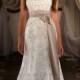 A-line Sweetheart Embroidered Lace and Beading Throughout Wedding Dress