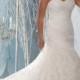 Alluring Lace & Satin Sweetheart Neckline Natural Waistline Mermaid Plus Size Wedding Dress