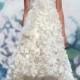 Luxury Ivory Sweetheart Strapless Embellished Fall Wedding Dress with High-low Skirt