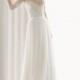 Long Sleeves Organza and Lace Jewel A-line Elegant Wedding Dress