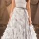 A-line Sweetheart Beading Bodice Wedding Dress with Dramatic Textural Skirt