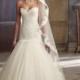 Strapless A-line Sweetheart Wedding Dress with Scalloped Droppd Waist