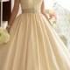 Elegant Cap Sleeves V-neck Princess Ball Gown Wedding Dresses with Beaded Illusion Jacket - 199dollardress.com