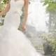Lace Chic Wedding Dress with Tiered Tulle Skirt and Strapless Sweetheart Neckline