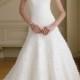 Strapless Organza A-line Wedding Dress with Delicately Ruffled Skirt
