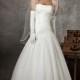 Designer Ivory A-line Wedding Dress with Strapless Soft Sweetheart Neckline