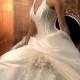 Beautiful Elegant Exquisite Satin Halter Neckline Wedding Dress In Great Handwork