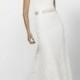 Ivory Lace Unusual Wedding Dress with Fit and Flare Skirt