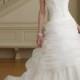 Slimming Perfect Beaded Strapless Organza Ball Gown Wedding Dress with Draped Underskirt