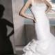 Stunning Sweetheart Organza Wedding Dress with Pleated Straps and Lace-up Back