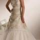 A Stunning Strapless Taffeta & Organza Wedding Dress