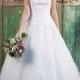 Stunning Illusion Neckline & Back A-line Lace Over Wedding Dress