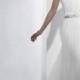 Chiffon Halter Column Elegant Floor Length Wedding Dress