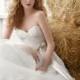 Tiered Beautiful Natural Ball Gown Wedding Dress with Strapless Sweetheart Neckline