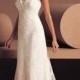 Beautiful Elegant Divine Tulle Sheath Wedding Dress In Great Handwork