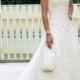 Beautiful Elegant Tulle A-line Queen Anne Wedding Dress In Great Handwork