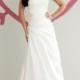 Taffeta Strapless Glamorous Spring A-line Wedding Dress with Lace Appliques