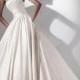 Beautiful A-line Satin Natural Waistline Strapless Wedding Dress