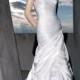 Classic Trumpet Satin Strapless Bridal Gown with Ruched Sweetheart Neck and Lace-up Back