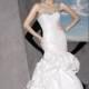 Classic Taffeta One-shoulder Wedding Dress Embellished with Crystal Beading