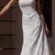 A Romantic Lace A-line Strapless Wedding Dress