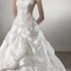 A Stunning Taffeta Strapless Wedding Dress