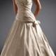 Beautiful Elegant Exquisite Taffeta A-line Wedding Dress In Great Handwork