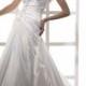 Floral Satin One-Shoulder A-line Elegant Wedding Dress